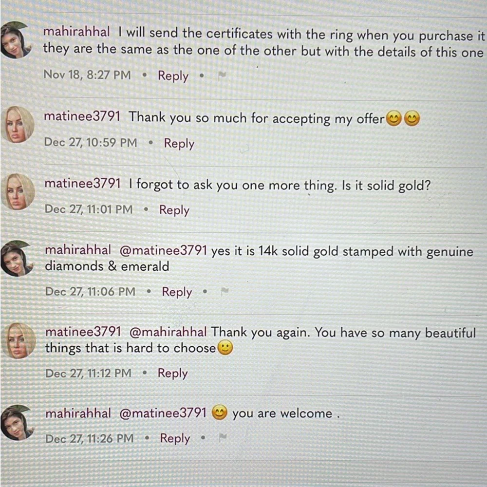 ⛔️Sold⛔️14k white gold ring - Picture 8 of 8